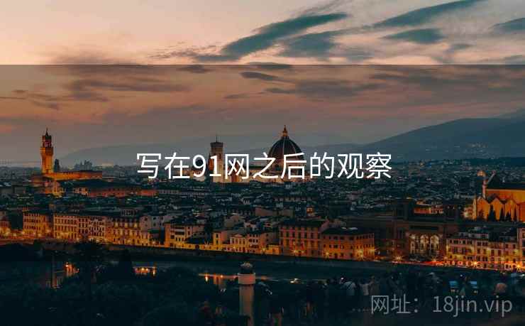 写在91网之后的观察  第1张