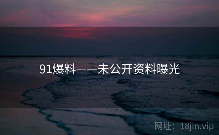 91爆料——未公开资料曝光