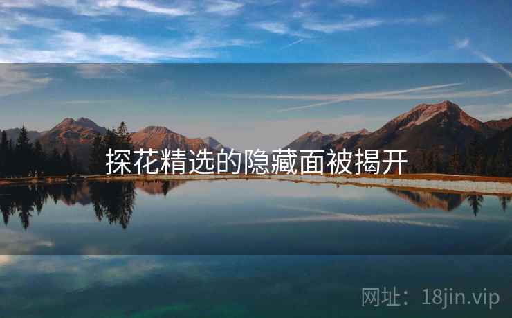 探花精选的隐藏面被揭开
